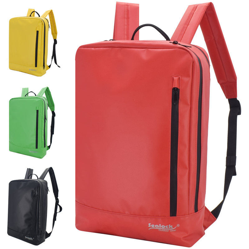 water-resistant business laptop backpack with trolley sleeve